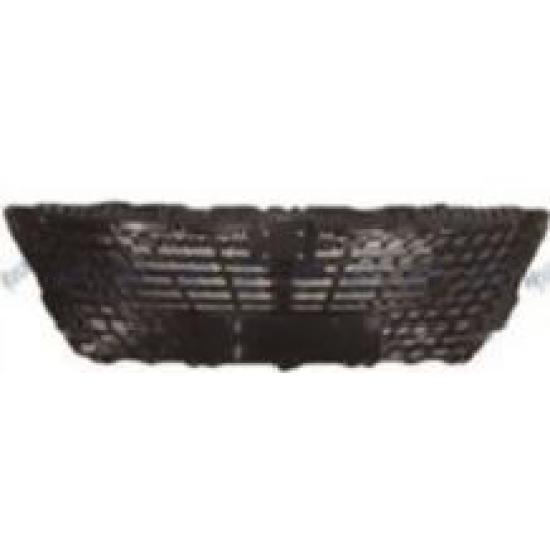 صورة The grille assembly on the front bumper is a deep blue