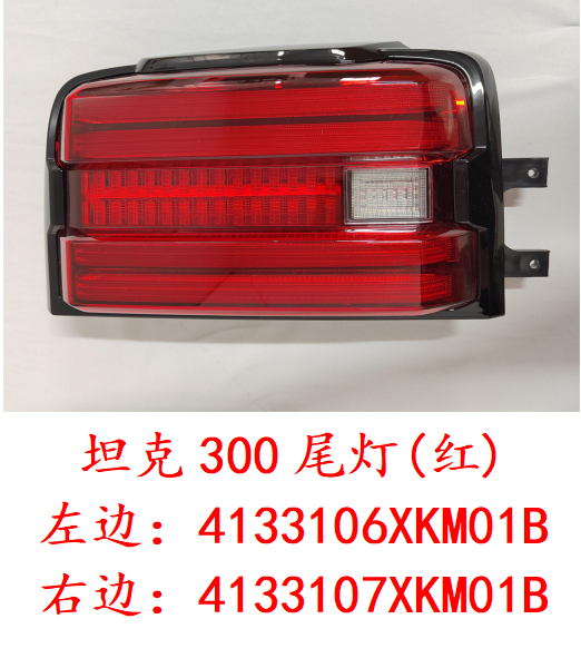 Rear taillight assembly left