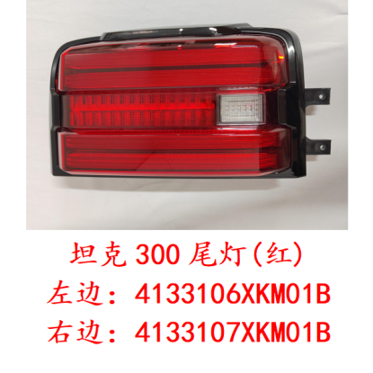 Rear taillight assembly left