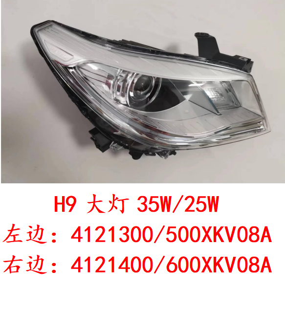 Left headlight assembly