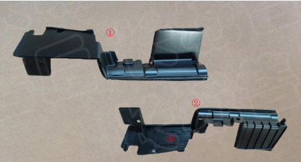 Radiator deflector assembly left