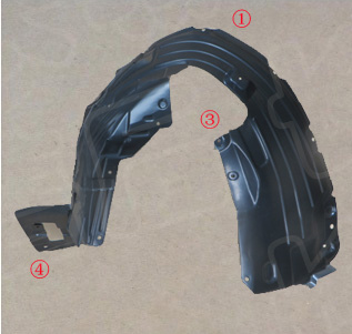 Front wheel lining left
