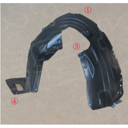 Front wheel lining left