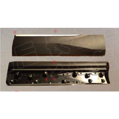 Rear door trim panel left