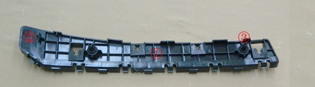 New H6 rear bumper bracket right