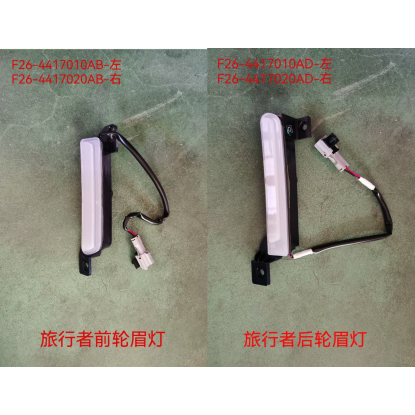 Front wheel eyebrow light right
