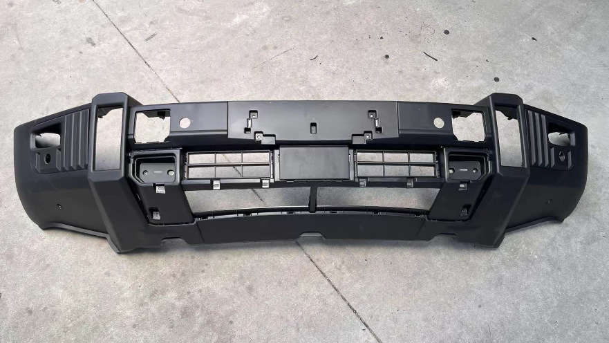 Front bumper body with 6 radar holes and radar bracket