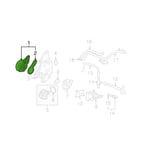 طرمبة ماء هوندا اكورد 2003-2007 , سي ار في 2006-2012   19200RFE003