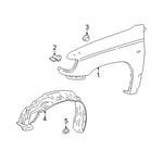 LINER, FRONT FENDER, LH