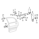 HINGE ASSY-RR DR UPR RH