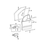 REGULATOR ASSY-FR DR WDO LH
