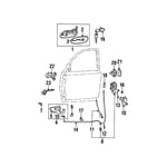 REGULATOR & MOTOR ASSY-FR DR P