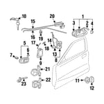 HANDLE ASSY-FR DR O/S RH