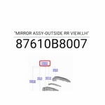 "MIRROR ASSY-OUTSIDE RR VIEW,LH"