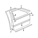 MOULDING ASSY-FR DR W/LINE LH