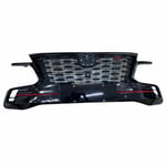 Upper Front Grille with Sensor Holes (Black)