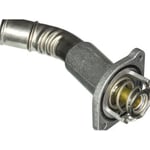Thermostat with elbow