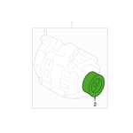 Engine alternator pulley