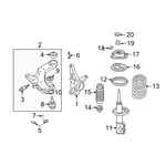 Knuckle-Front Axle, LH