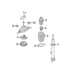 Strut Assembly, Front, Left