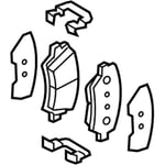 Rear Disc Brake Pad Kit