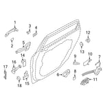 Checker Assembly-Rear Door, LH