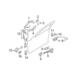 Latch & ACTUATOR Assembly-Front Door O
