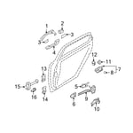 Latch & Actuator Assembly-Rear Door, RH