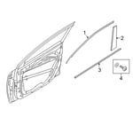 Weatherstrip Assembly-Front Door Belt Outside LH
