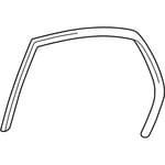 Weatherstrip-Rear Door Body Side RH