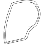 Weatherstrip Assembly-Rear Door Side LH