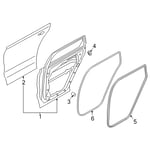 W/STRIP Assembly-RR Dr Side RH