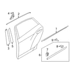 Garnish Assembly-Rear Door Frame LH