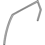 Run-Rear Door Window Glass, LH