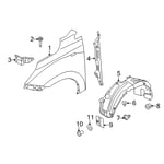 Front Wheel Guard Assembly, Right