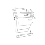 Garnish Assembly-Rear Door LH