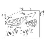 Front Turn Signal Lamp Holder Assembly
