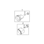 Front Passenger Side Fog Light Assembly
