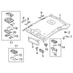 Lens-Overhead Console Lamp, RH