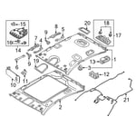 Rear Personal Lamp Lens, Left