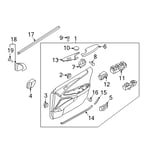 Switch Assembly-Mirror Remote Control
