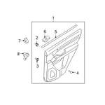 Right Rear Window Control Button