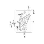 Left Rear Window Control Button