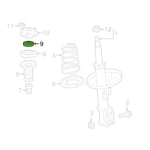 BEARING(FOR FRONT SUSPENSION SUPPORT), RH/LH