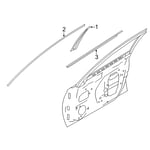 Left Front Windshield Trim
