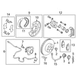 Rear Brake Pad Springs