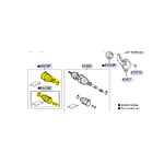 Right inner and outer front axle boot