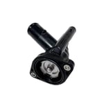Thermostat with elbow