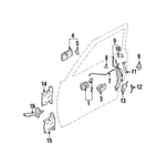 Right Front Exterior Door Handle