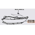 Left Rear Bumper Reflector